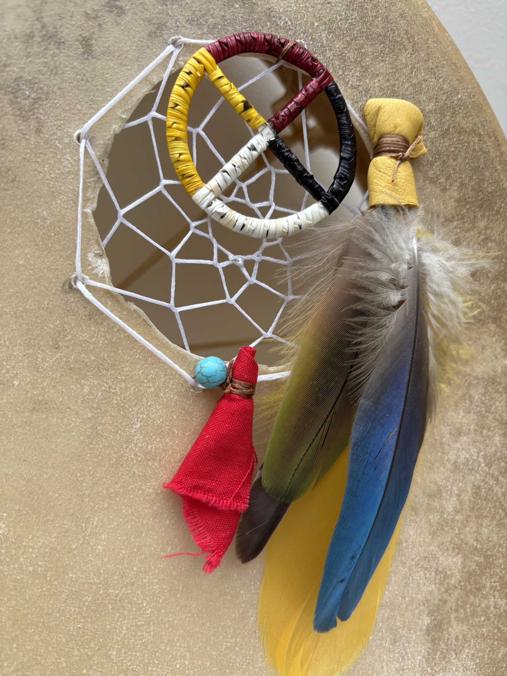 Dream Catcher Handmade Drum - Image 3